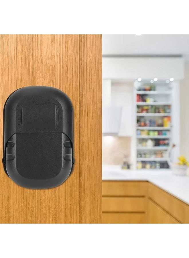 Black Wall Mounted Key Safe Lock Box with Resettable 4 Digit Code for Home Business Garage - Image 5